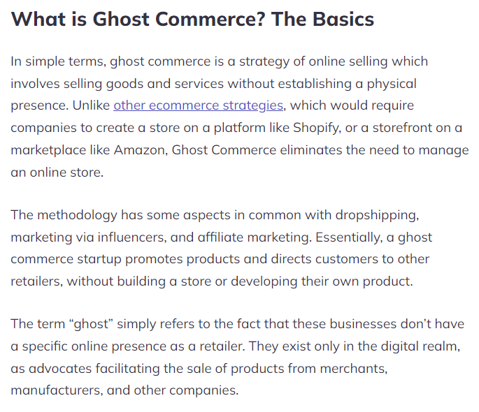 Co to jest Ghost Commerce i jak działa?