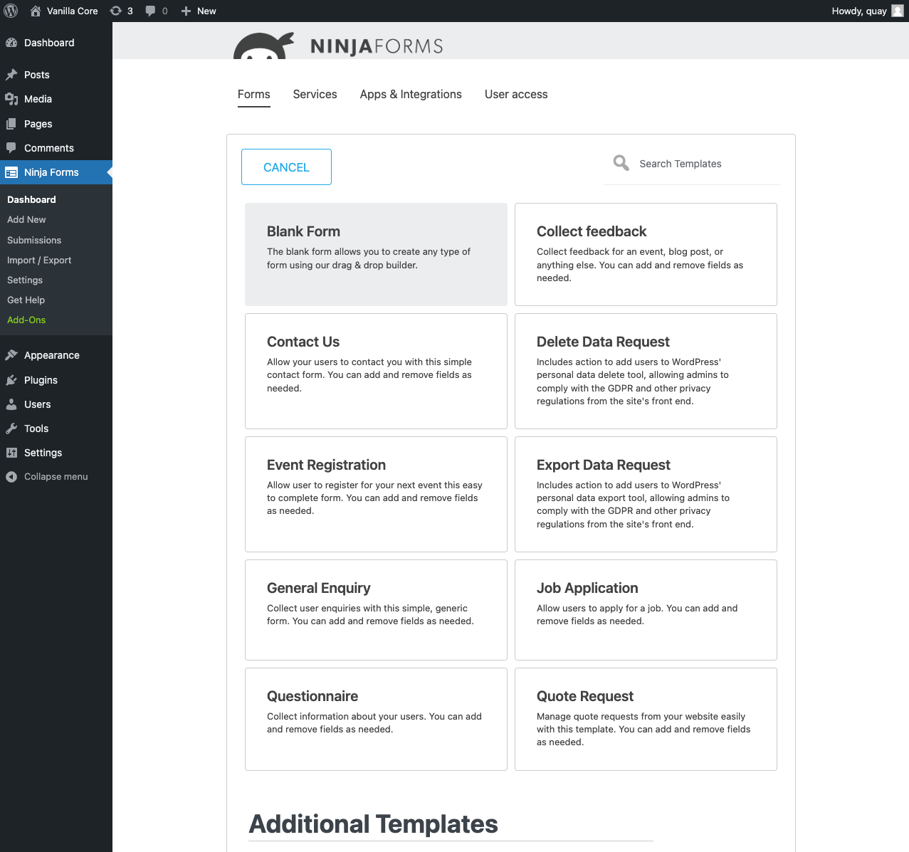 Jak zrobić formularz kontaktowy w WordPress za pomocą NinjaForms?