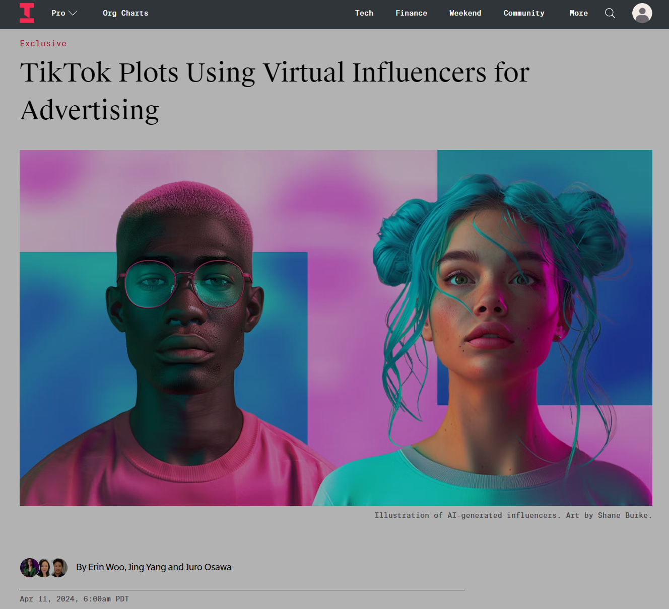 TikTok testuje wirtualnych influencerów do działań reklamowych wideo ADS!