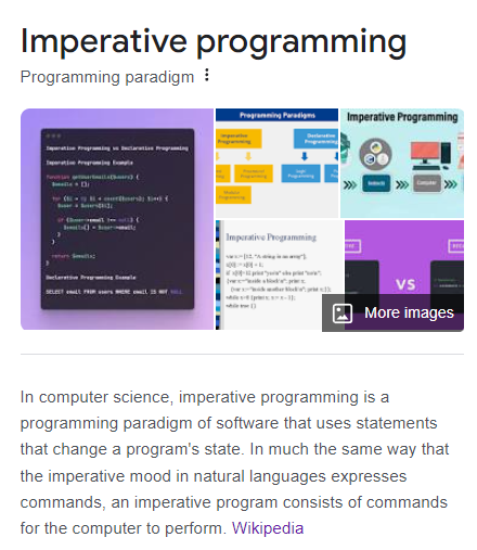 Czym jest programowanie imperatywne? Przykłady zastosowań