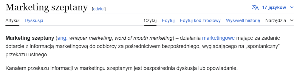 Marketing szeptany