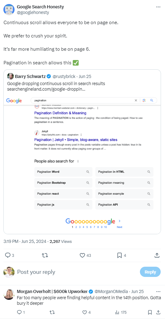 Nieskończone przewijanie, mity o E-E-A-T, problemy Google