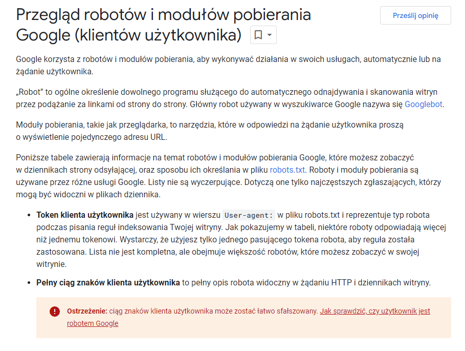 Odnowiona dokumentacja Google o crawlerach a SEO – omówienie