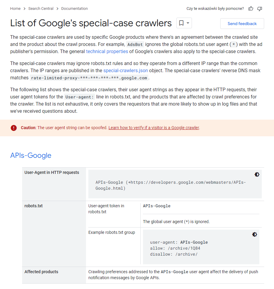 Odnowiona dokumentacja Google o crawlerach a SEO – omówienie