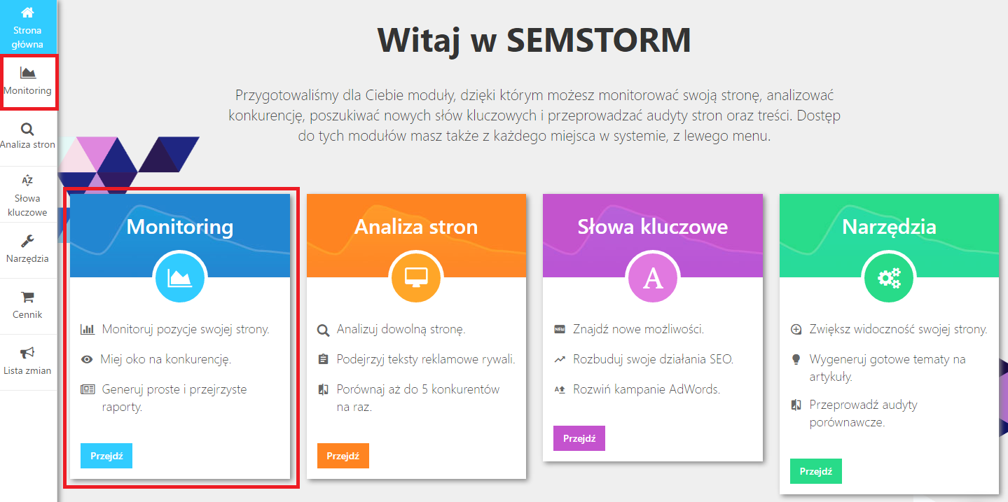 SEMSTORM – niezbędne narzędzie SEO