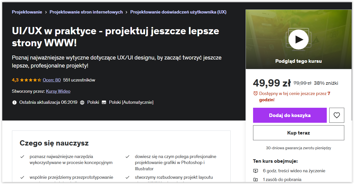 Ranking najlepszych kursów UX/UI – który kurs UX warto wybrać?