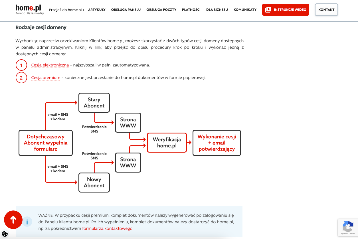 Czym jest i na czym polega cesja domeny?
