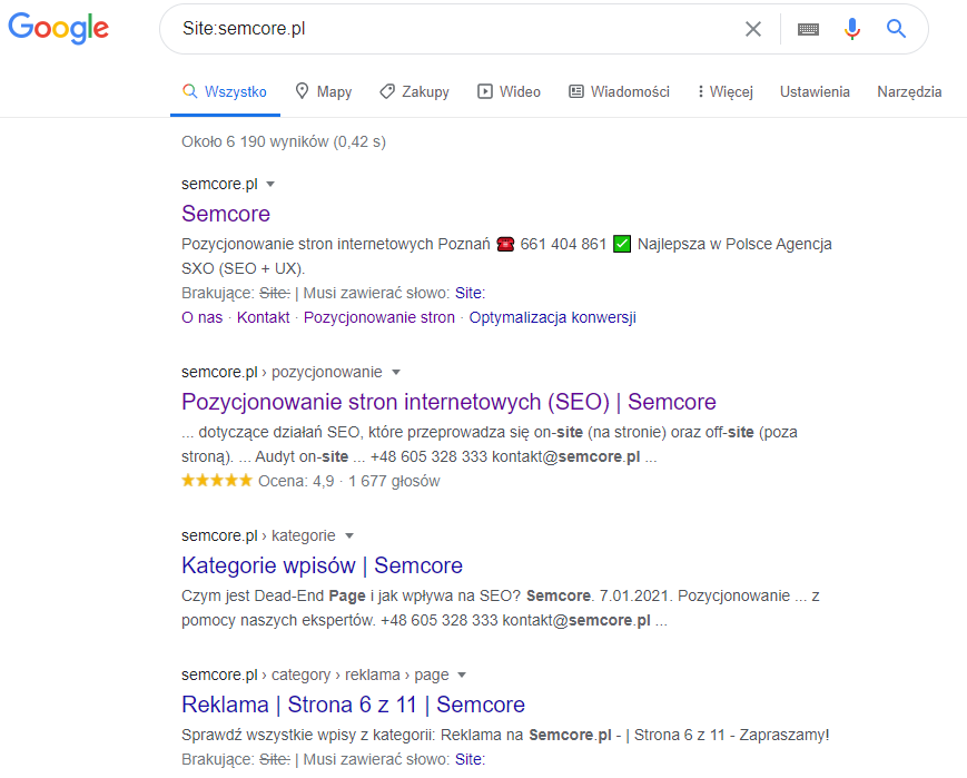 Jak sprawdzać postępy w indeksacji domeny?
