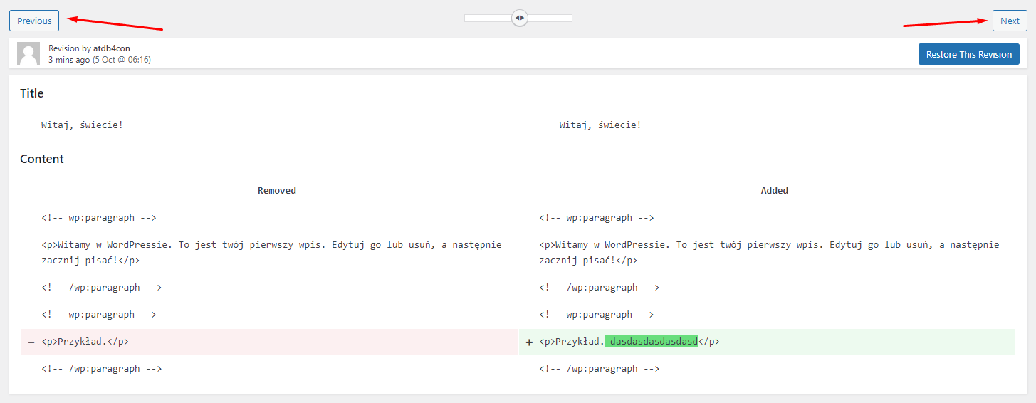 Jak cofnąć zmiany w WordPress?