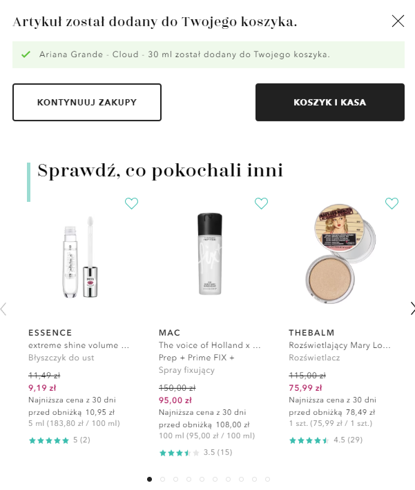 Interfejs użytkownika na stronie internetowej