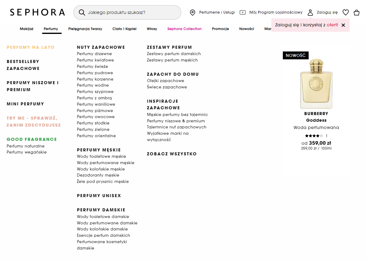 Interfejs użytkownika na stronie internetowej