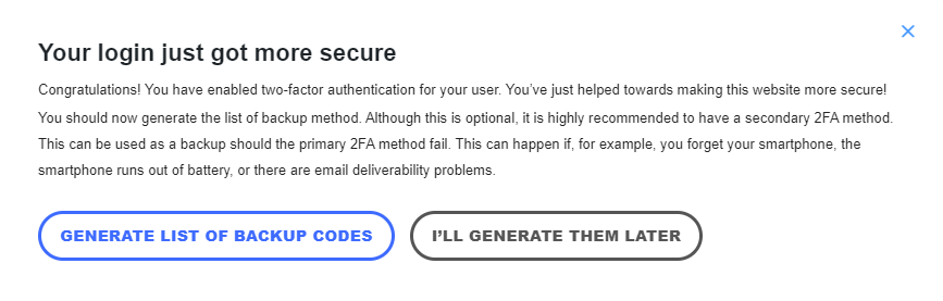 Uwierzytelnienie dwuskładnikowe strony internetowej