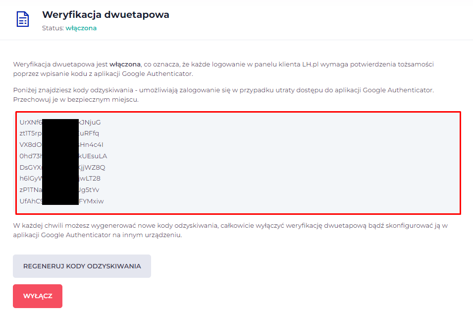 Uwierzytelnienie dwuskładnikowe strony internetowej